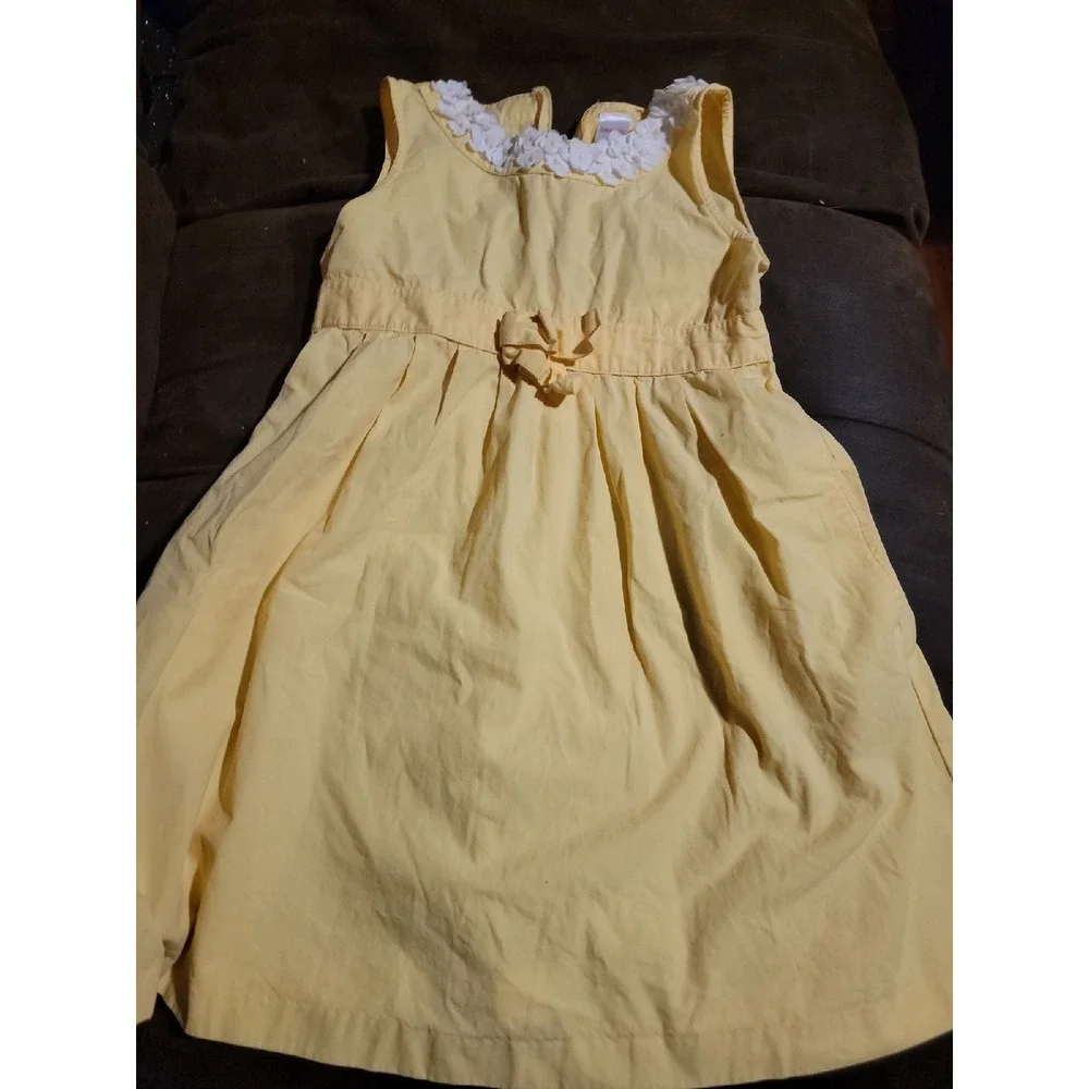 Gymboree a pop of daisies yellow Easter spring dress with pockets‎ size 8